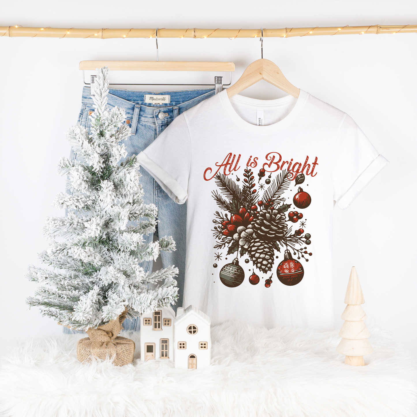 ALL IS BRIGHT CHRISTMAS TEE