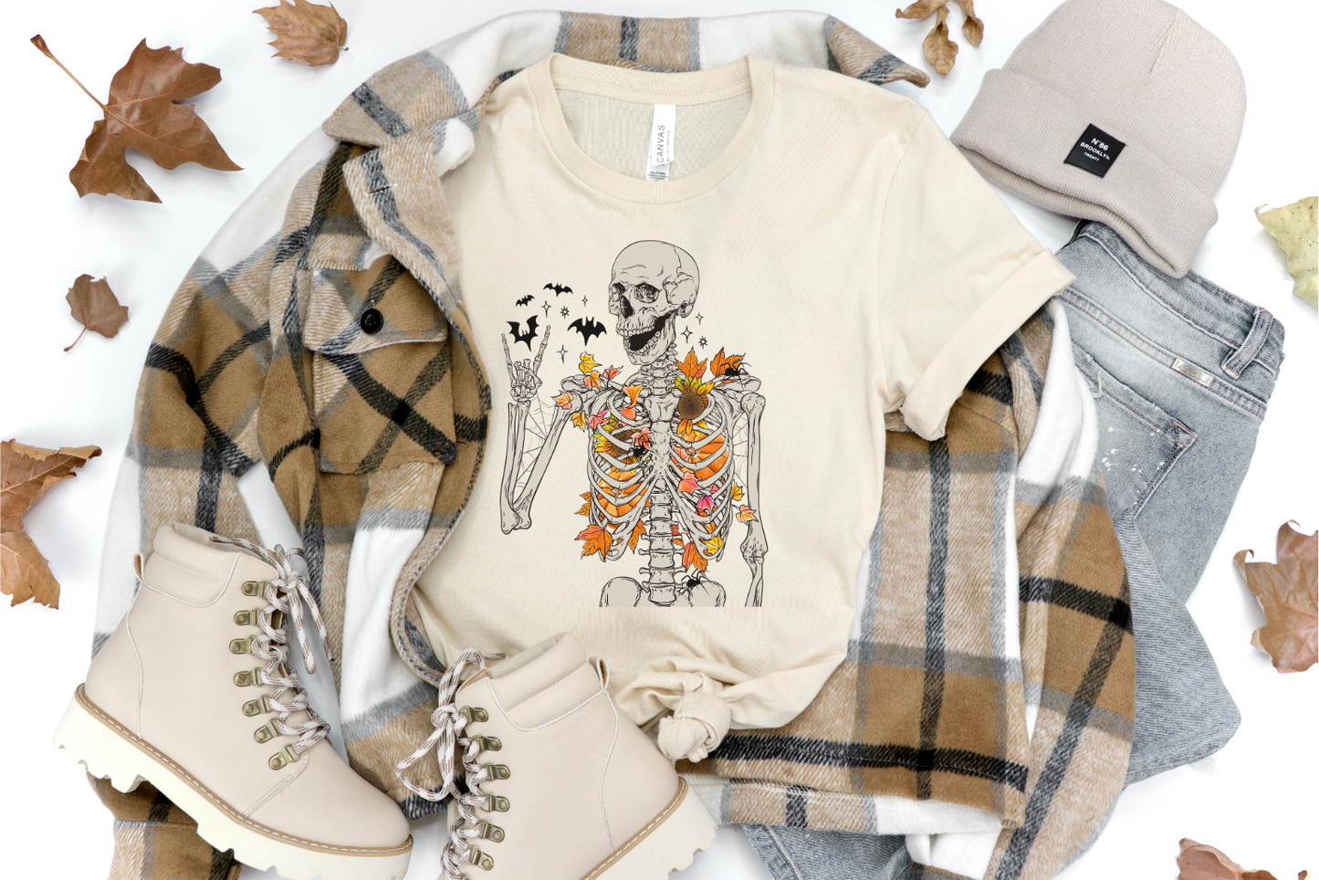 FALL SKELETON GRAPHIC TEE