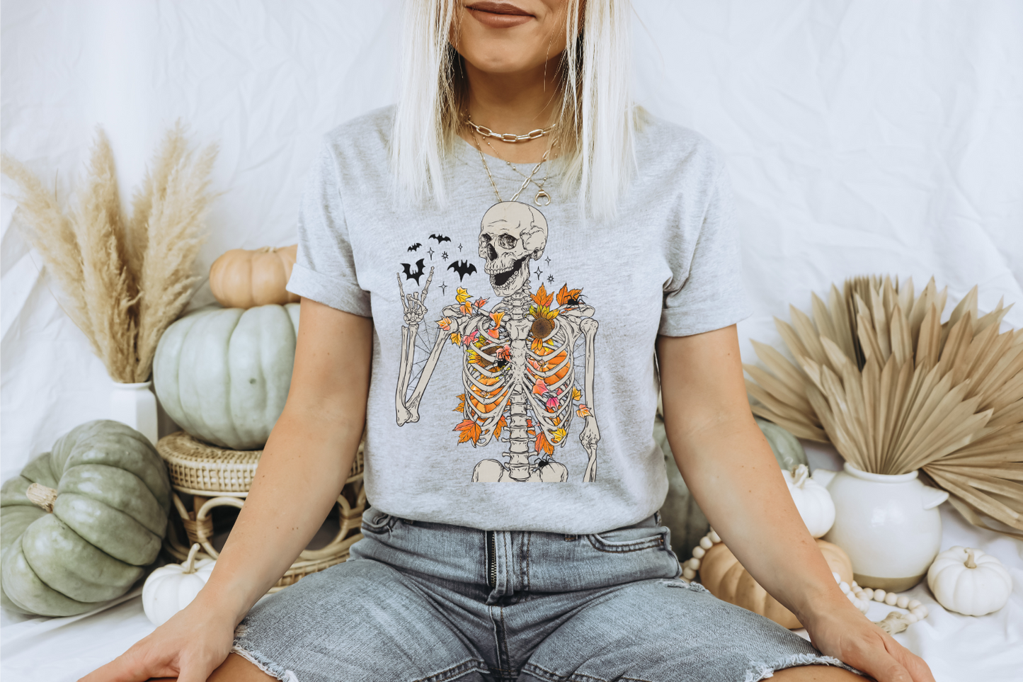 FALL SKELETON GRAPHIC TEE