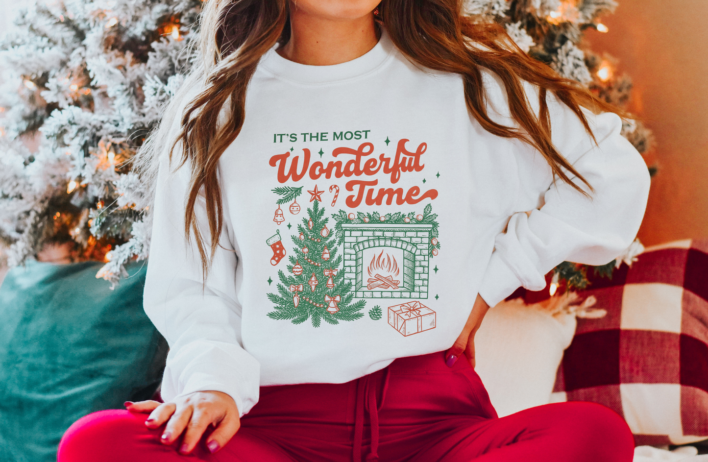 IT'S THE MOST WONDERFUL TIME OF THE YEAR CREWNECK SWEATSHIRT
