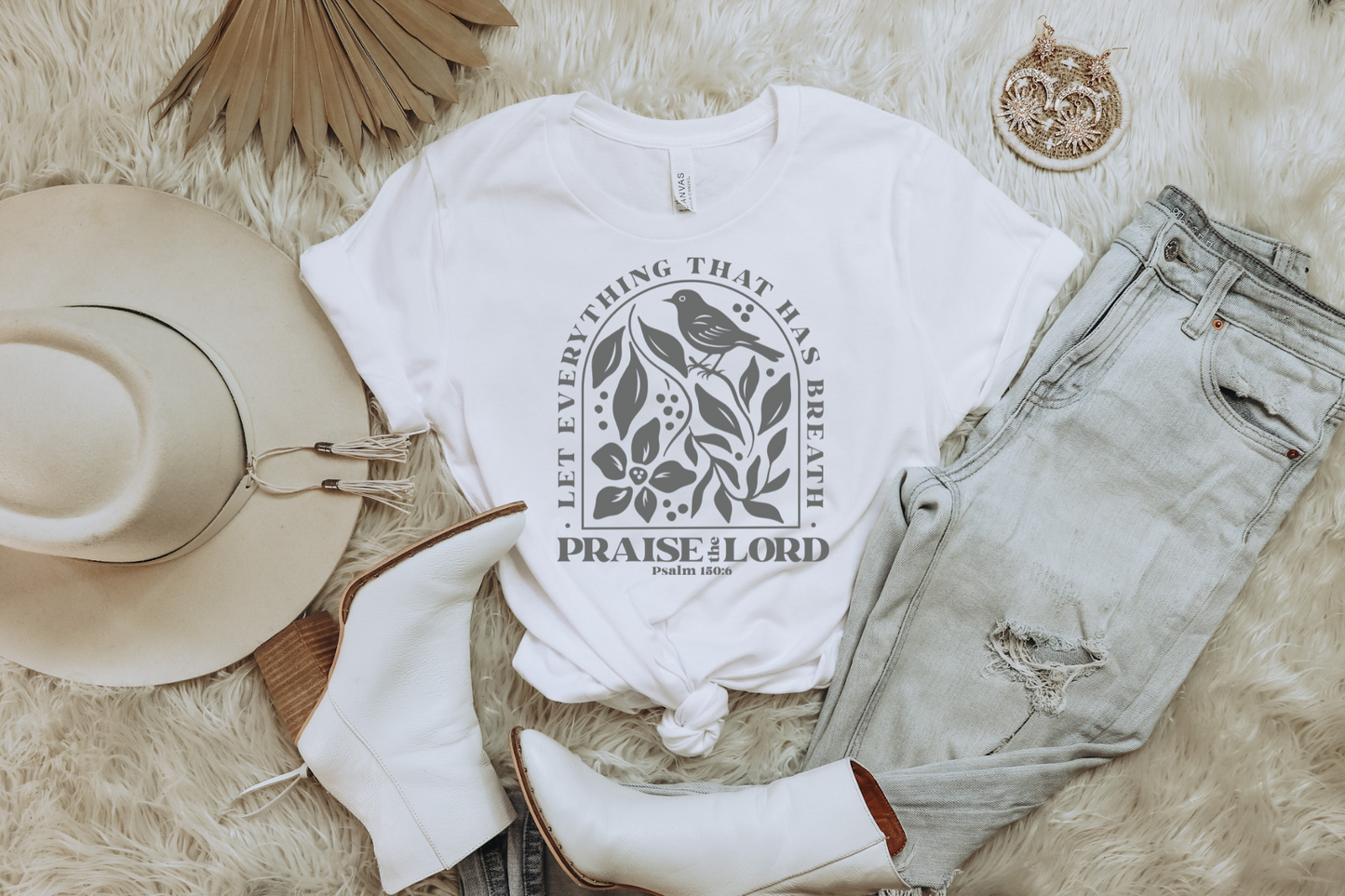 LET EVERYTHING THAT HAS BREATH PRAISE THE LORD GRAPHIC TEE