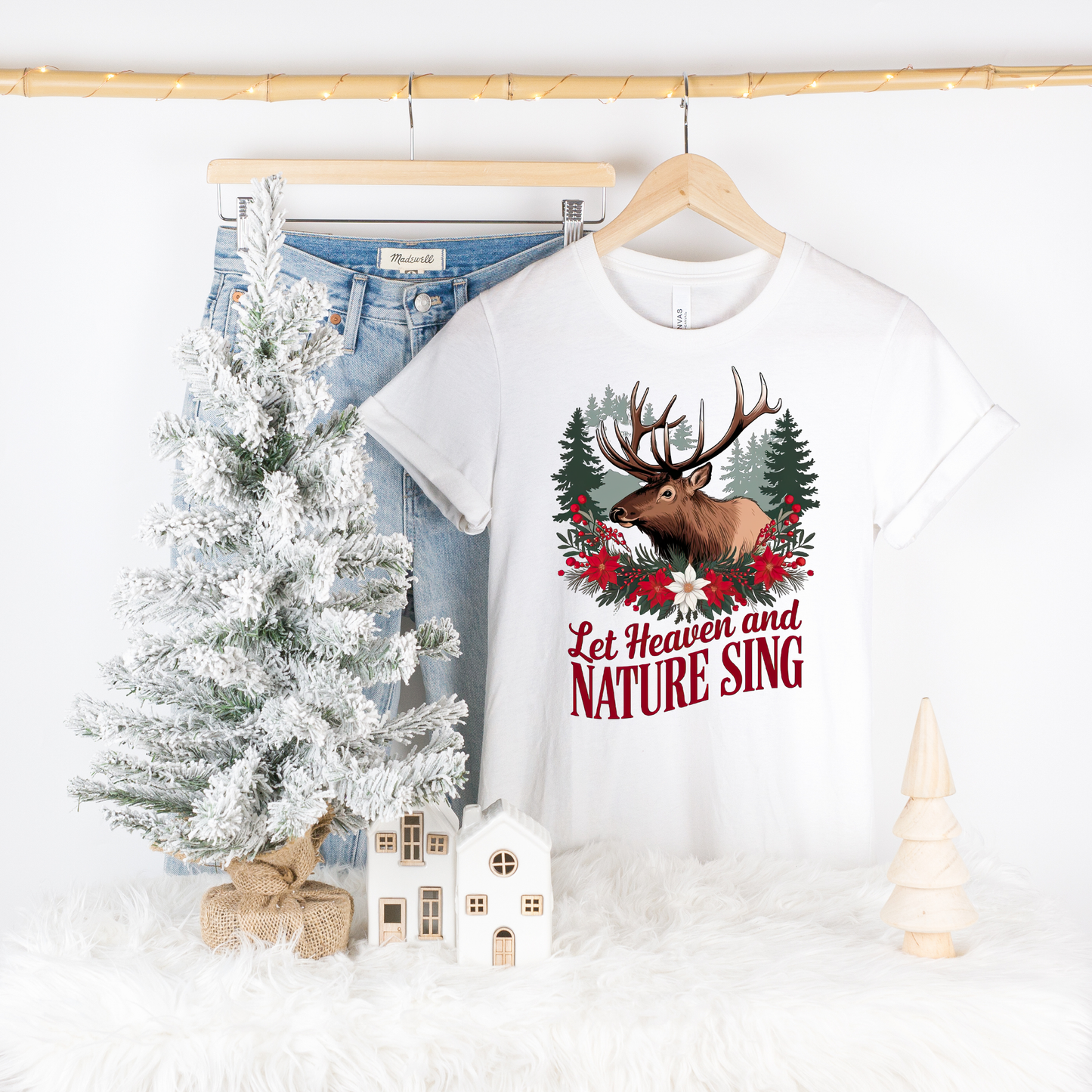 LET HEAVEN AND NATURE SING CHRISTMAS TEE