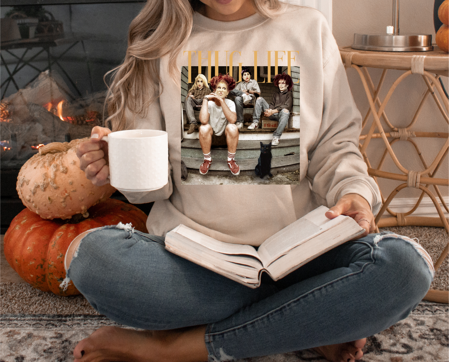 THUG LIFE HOCUS POCUS CREWNECK SWEATSHIRT