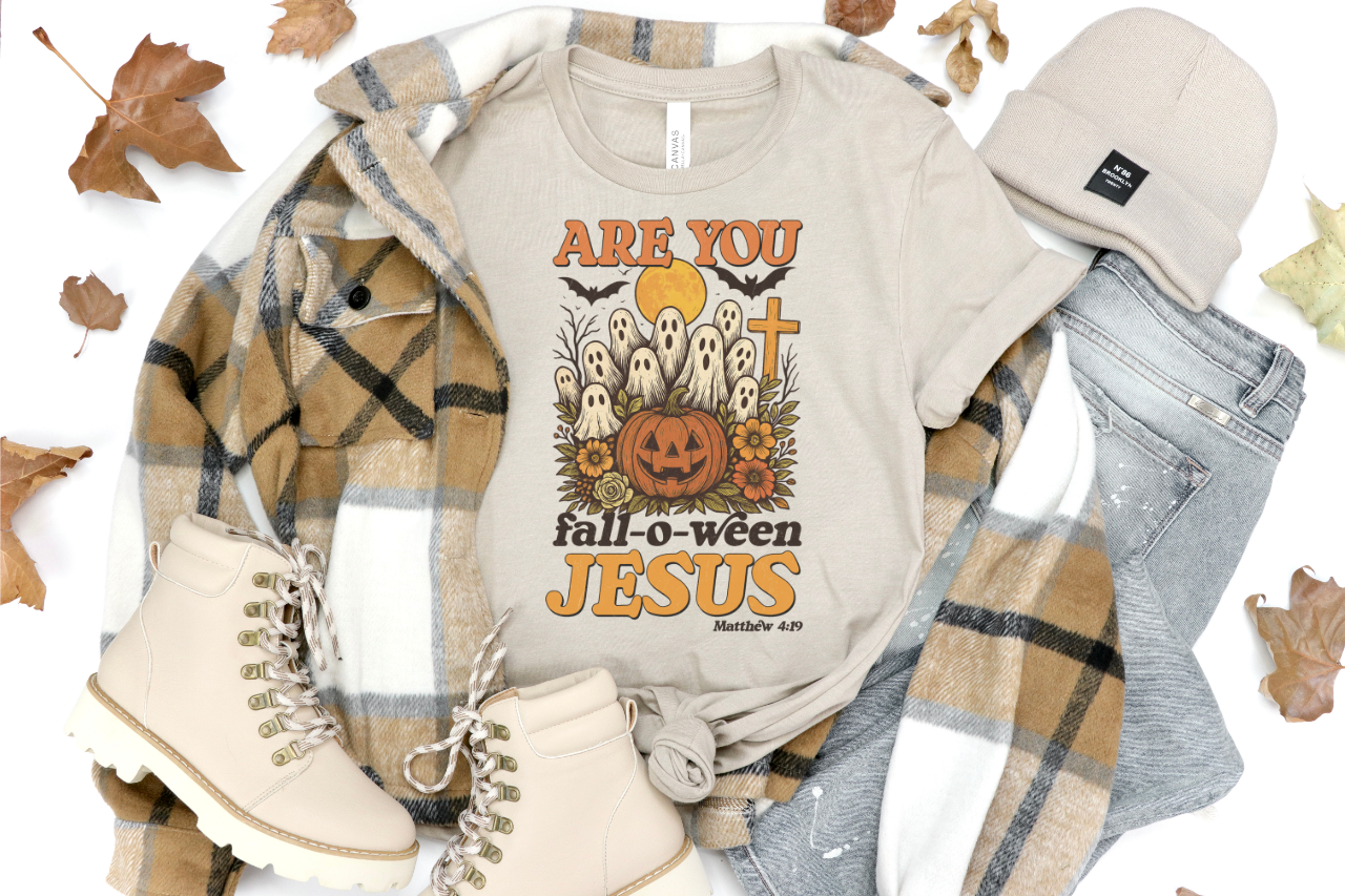 ARE YOU FALL-O-WEEN JESUS AUTUMN GRAPHIC TEE
