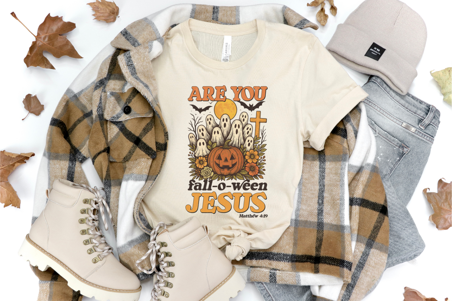 ARE YOU FALL-O-WEEN JESUS AUTUMN GRAPHIC TEE