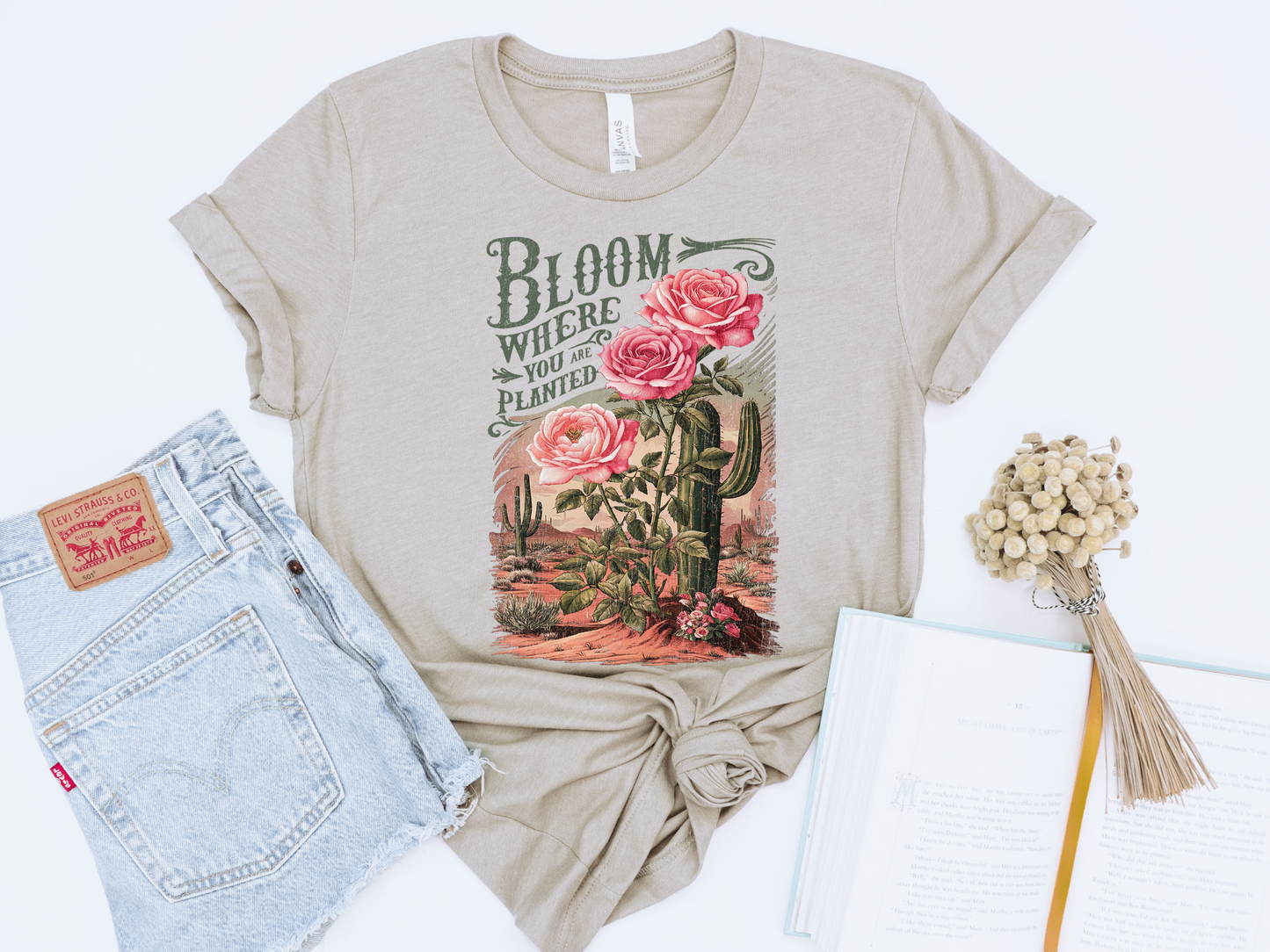 BLOOM WHERE YOU ARE PLANTED GRAPHIC TEE