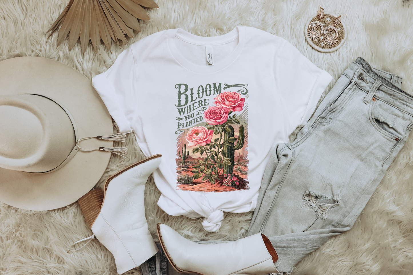 BLOOM WHERE YOU ARE PLANTED GRAPHIC TEE