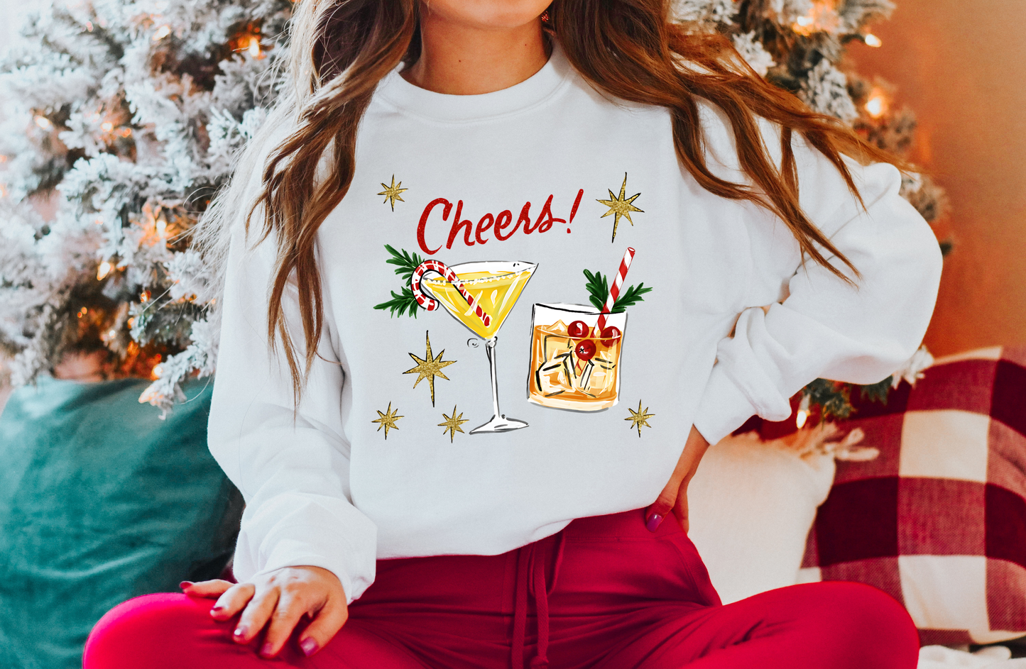 CHEERS HOLIDAY CREWNECK SWEATSHIRT