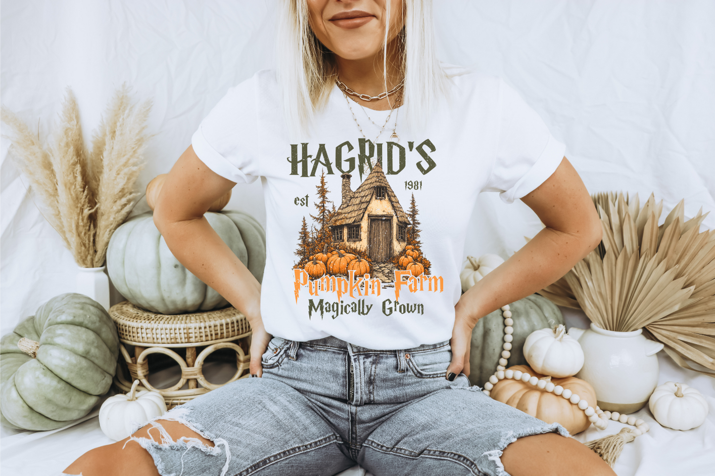 HAGRID'S PUMPKIN FARM HARRY POTTER FALL GRAPHIC TEE