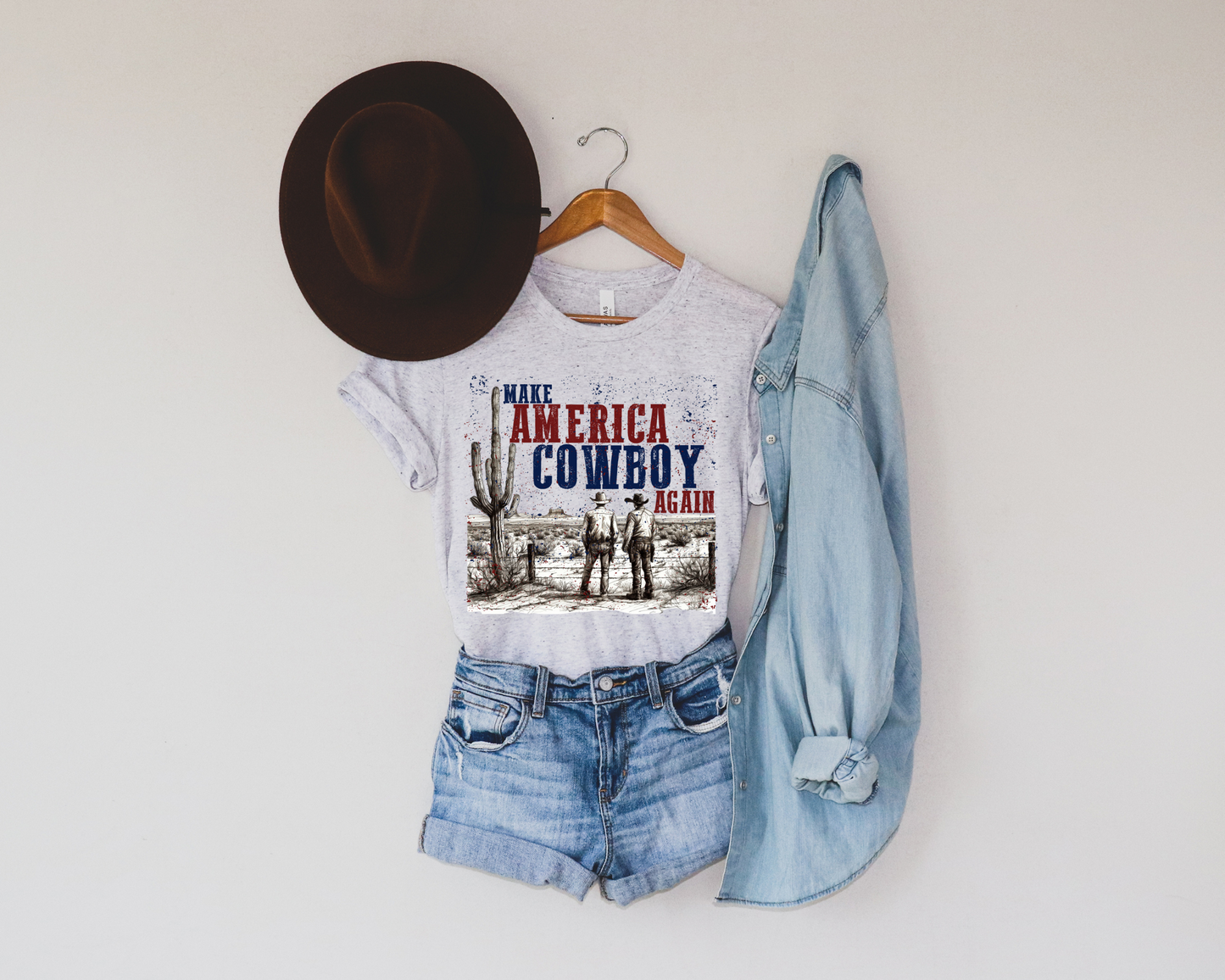 MAKE AMERICA COWBOY AGAIN GRAPHIC TEE