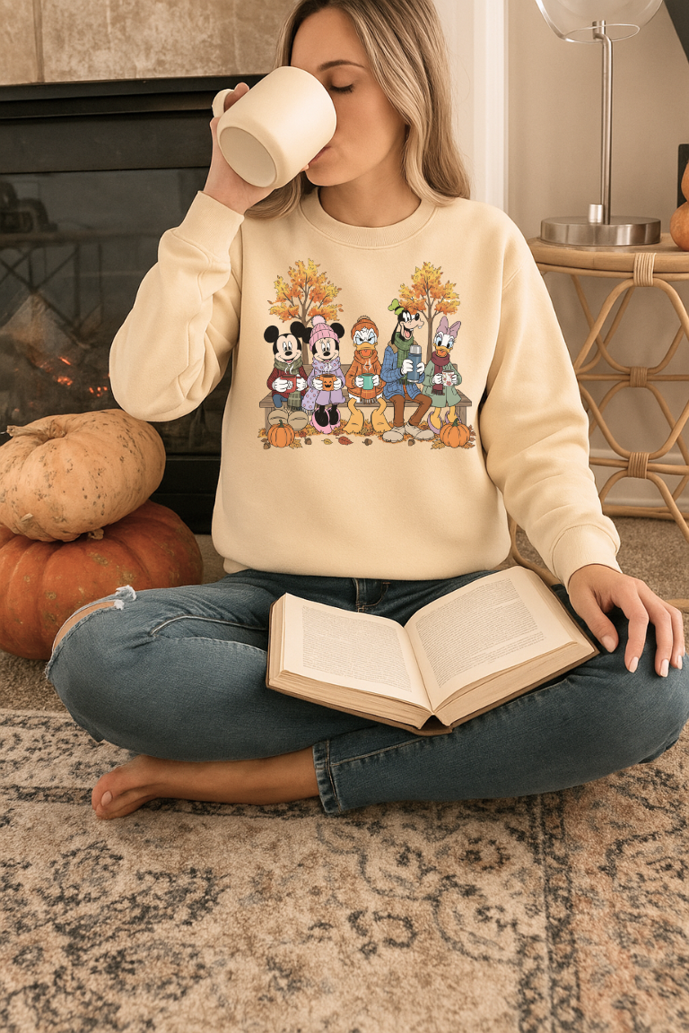 FALL MICKEY MOUSE + FRIENDS CREWNECK SWEATSHIRT