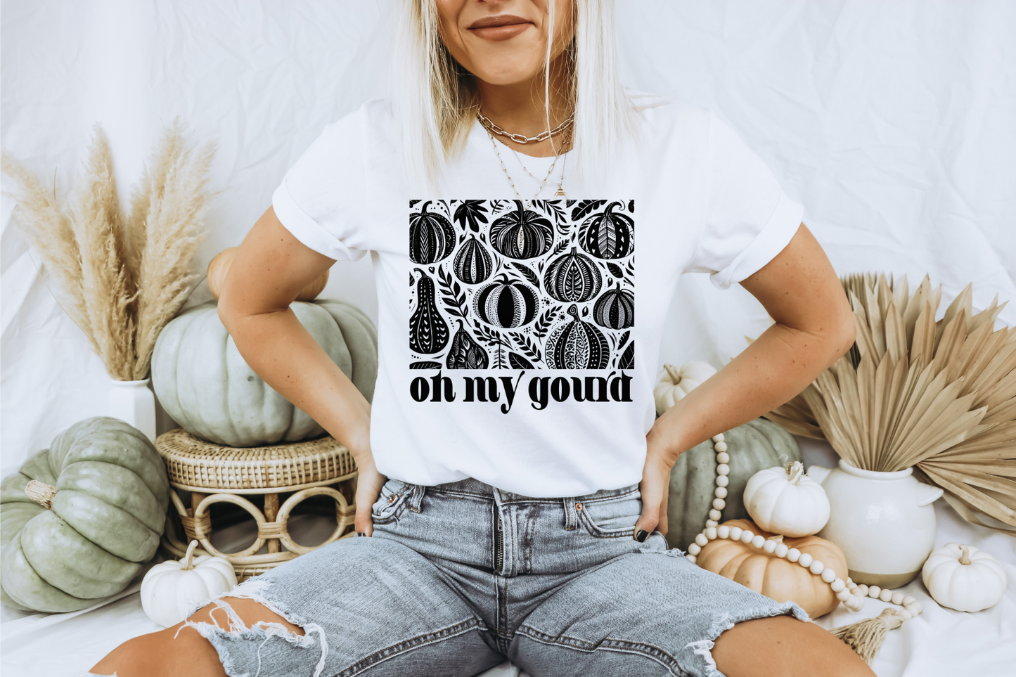 OH MY GOURD FALL AUTUMN GRAPHIC TEE