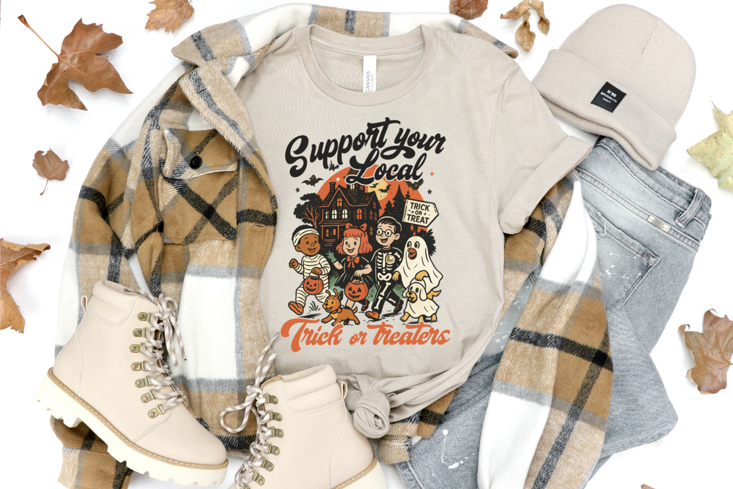 SUPPORT YOUR LOCAL TRICK OR TREATERS GRAPHIC TEE