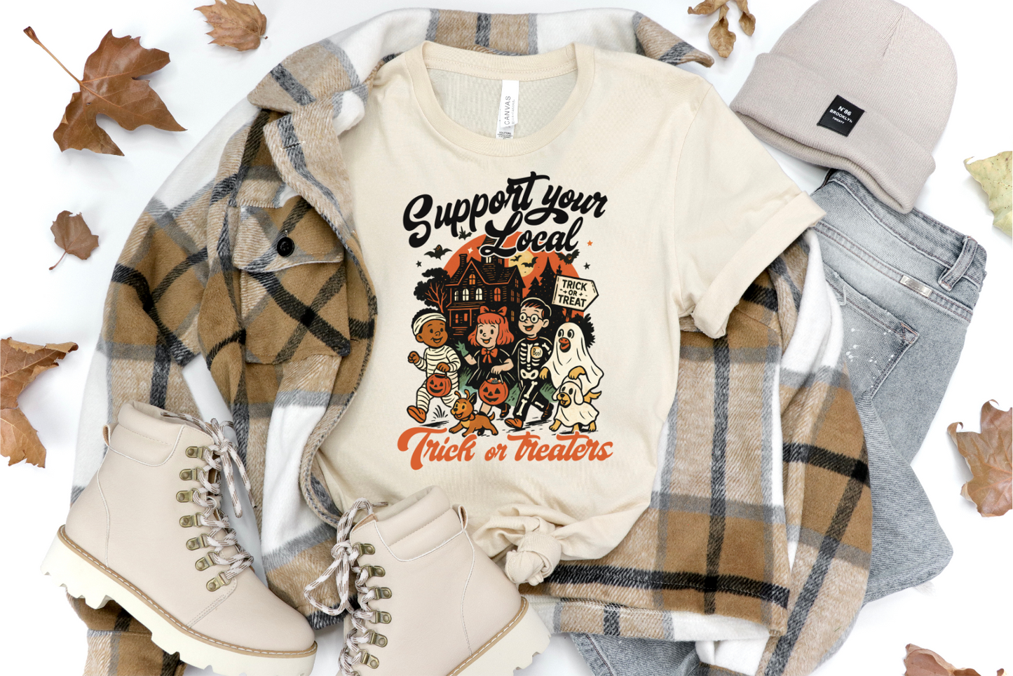 SUPPORT YOUR LOCAL TRICK OR TREATERS GRAPHIC TEE