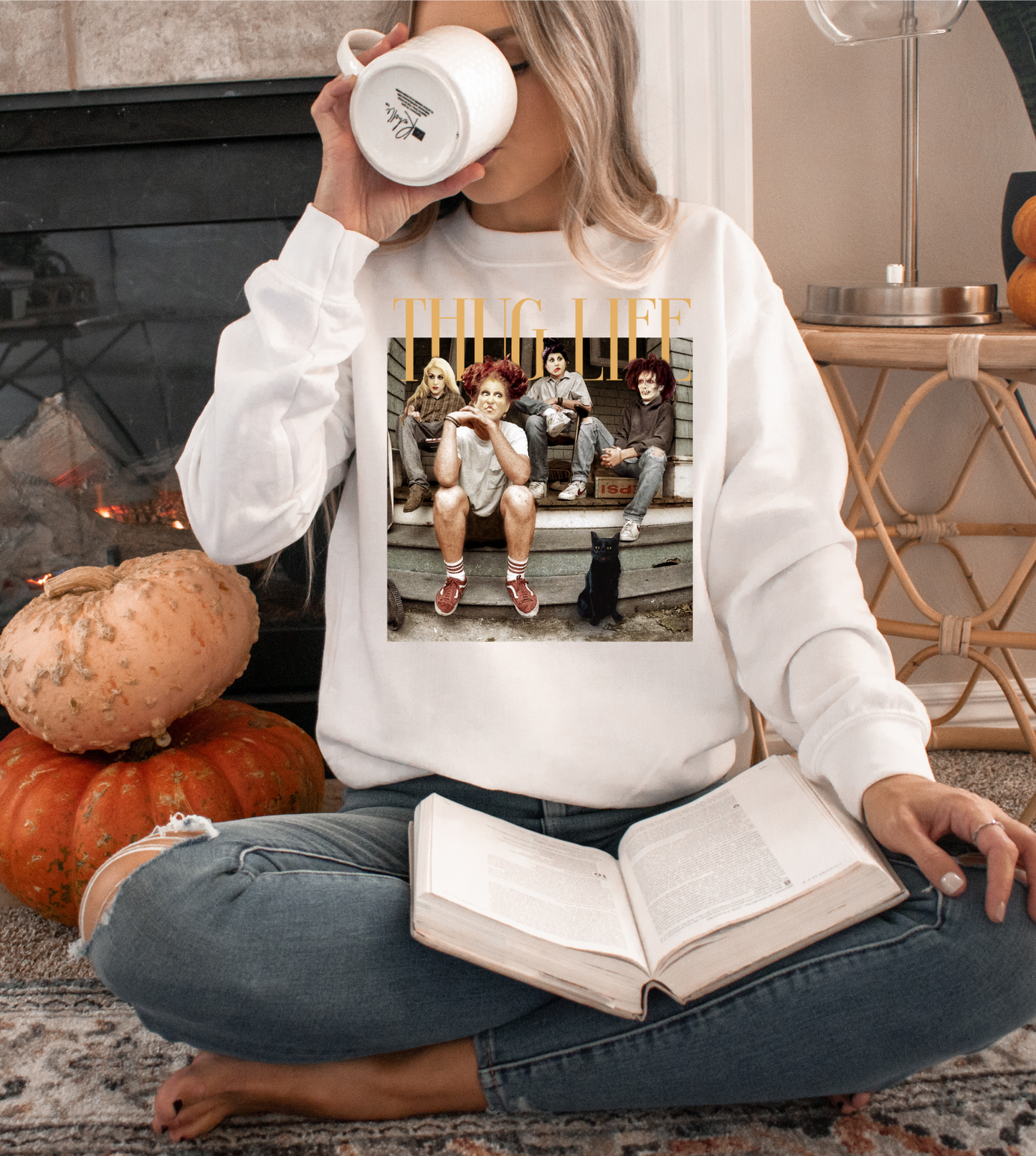 THUG LIFE HOCUS POCUS CREWNECK SWEATSHIRT