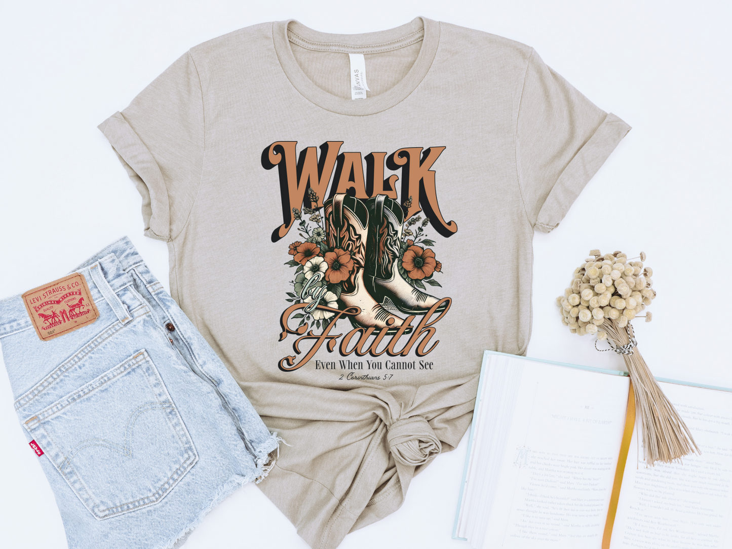 WALK BY FAITH GRAPHIC TEE