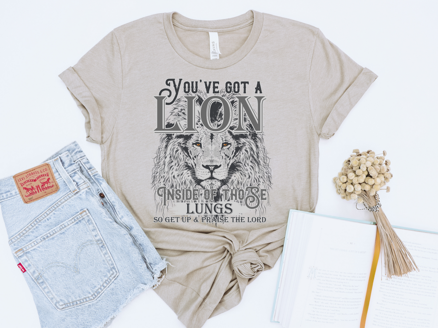 YOU'VE GOT A LION INSIDE OF THOSE LUNGS GRAPHIC TEE