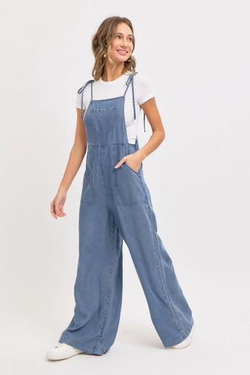 RELAXED WIDE LEG OVERALL JUMPSUIT