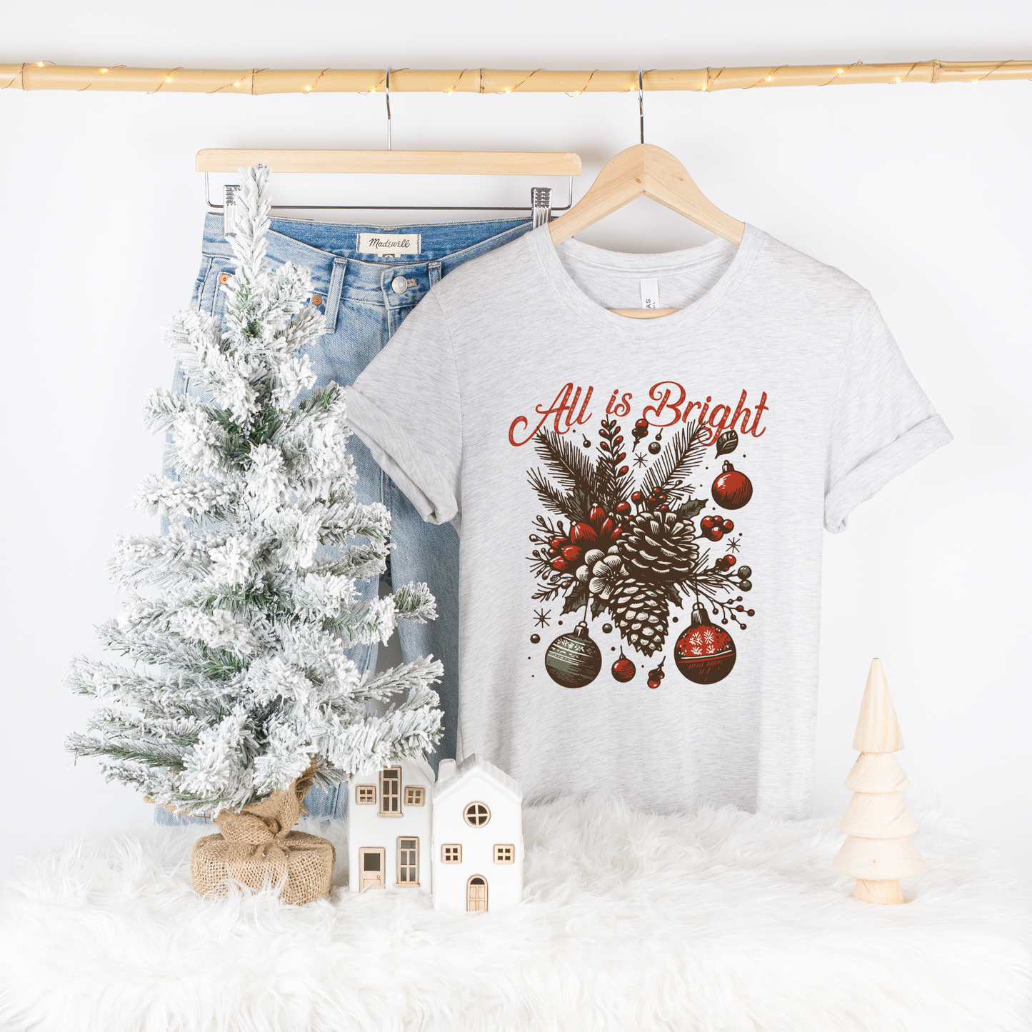 ALL IS BRIGHT CHRISTMAS TEE