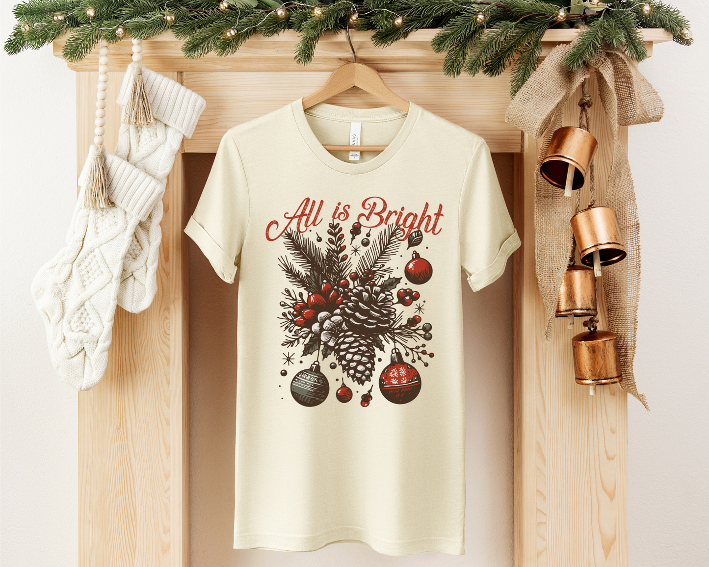 ALL IS BRIGHT CHRISTMAS TEE