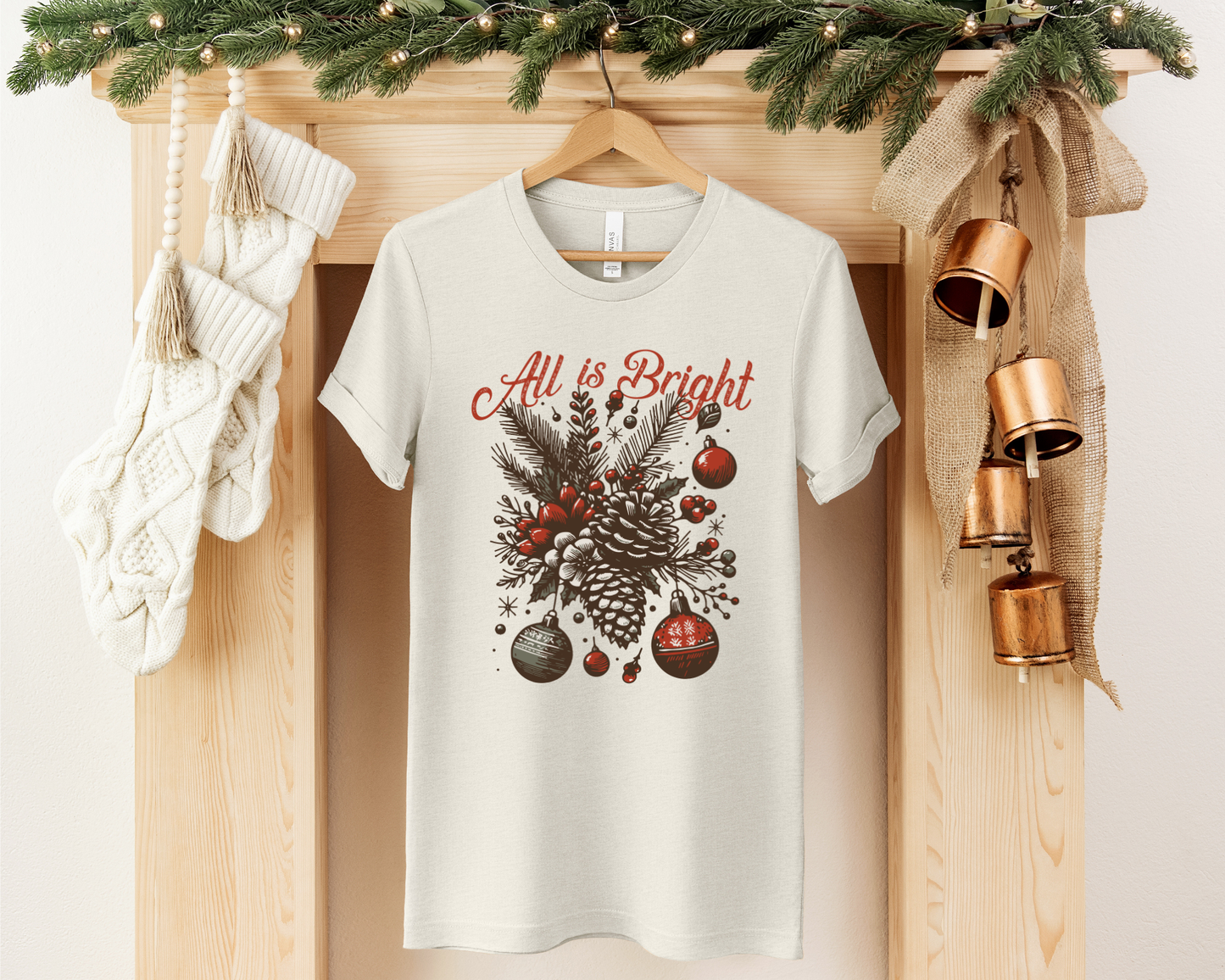 ALL IS BRIGHT CHRISTMAS TEE