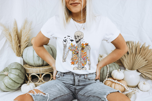 FALL SKELETON GRAPHIC TEE
