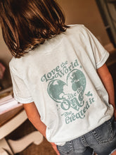 Load image into Gallery viewer, KIDS FOR GOD SO LOVED THE WORLD YOUTH GRAPHIC TEE
