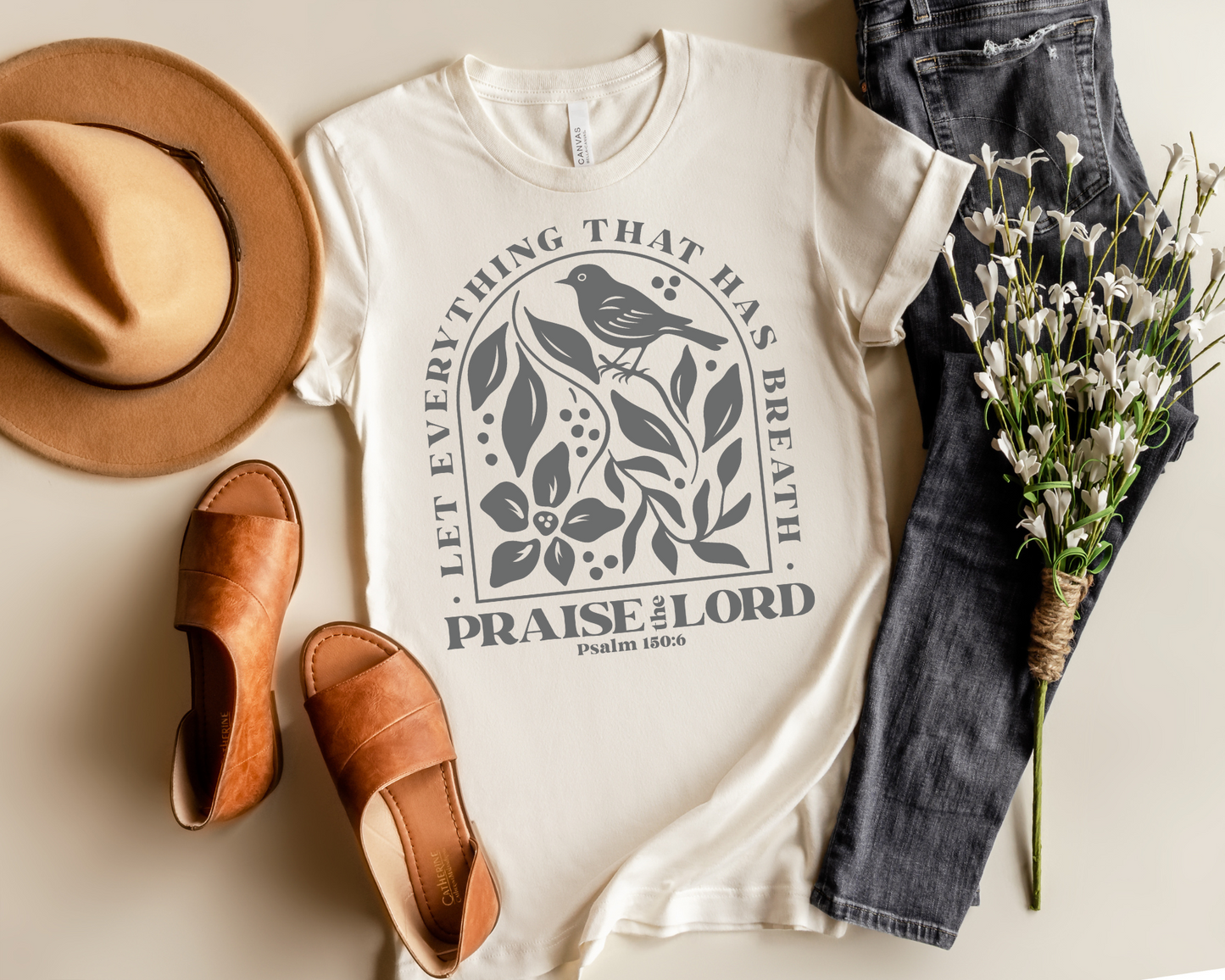 LET EVERYTHING THAT HAS BREATH PRAISE THE LORD GRAPHIC TEE