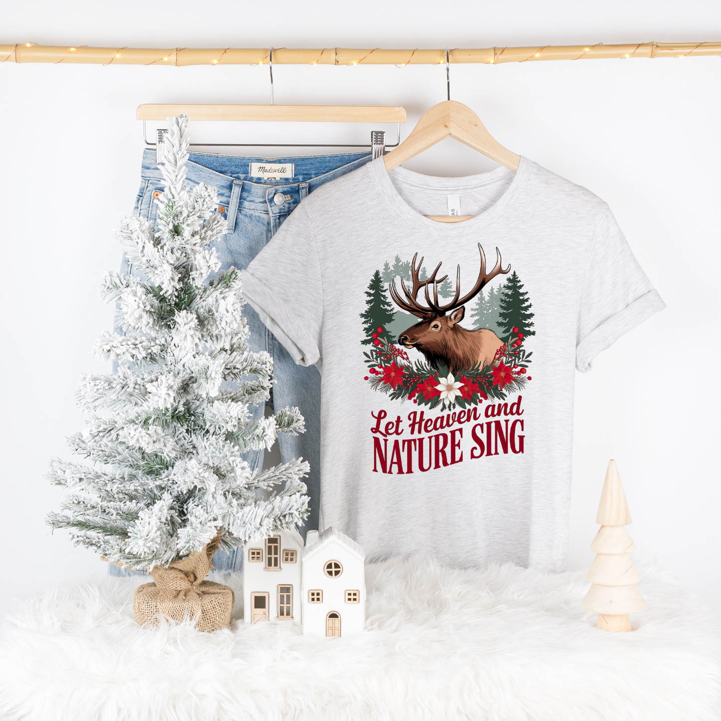 LET HEAVEN AND NATURE SING CHRISTMAS TEE