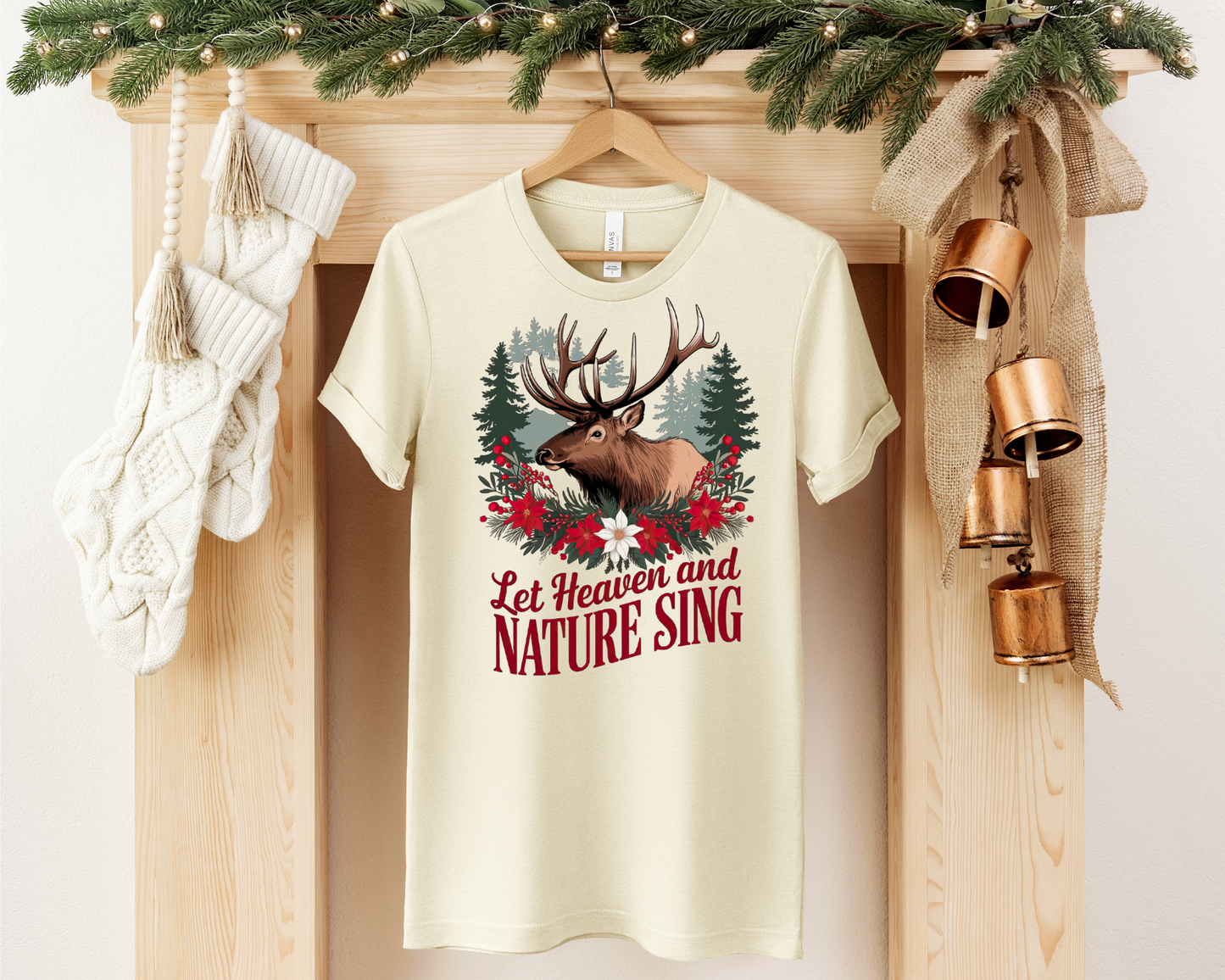 LET HEAVEN AND NATURE SING CHRISTMAS TEE