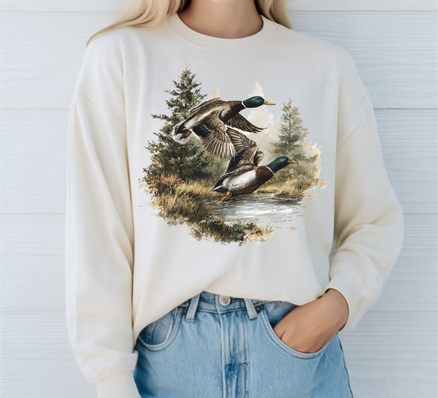 VINTAGE MALLARD DUCK CREWNECK SWEATSHIRT