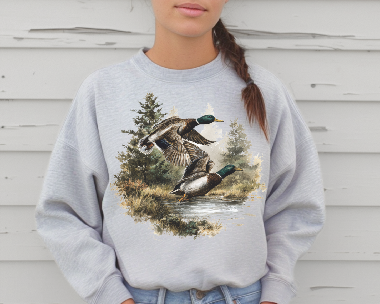 VINTAGE MALLARD DUCK CREWNECK SWEATSHIRT