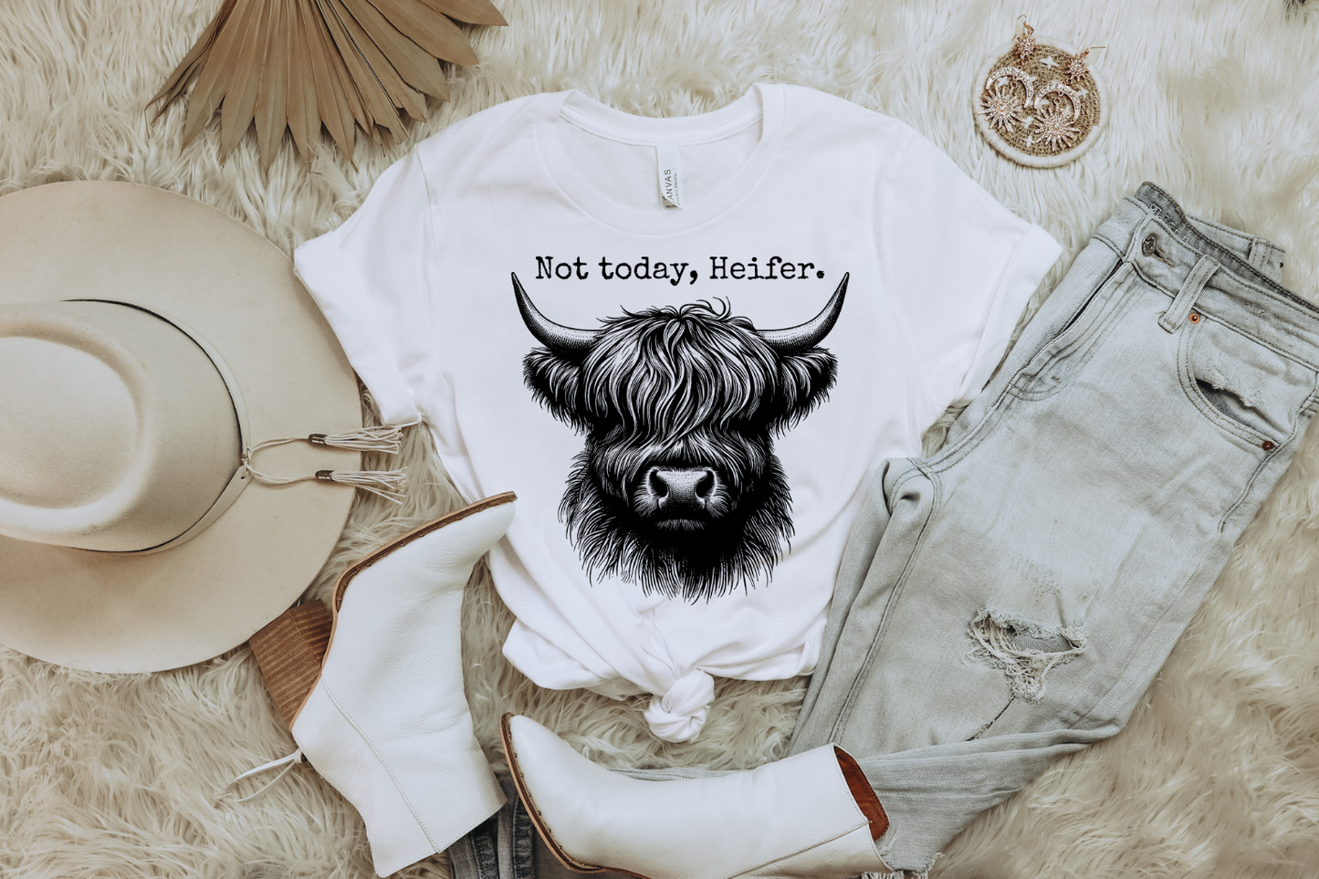 NOT TODAY, HEIFER. GRAPHIC TEE