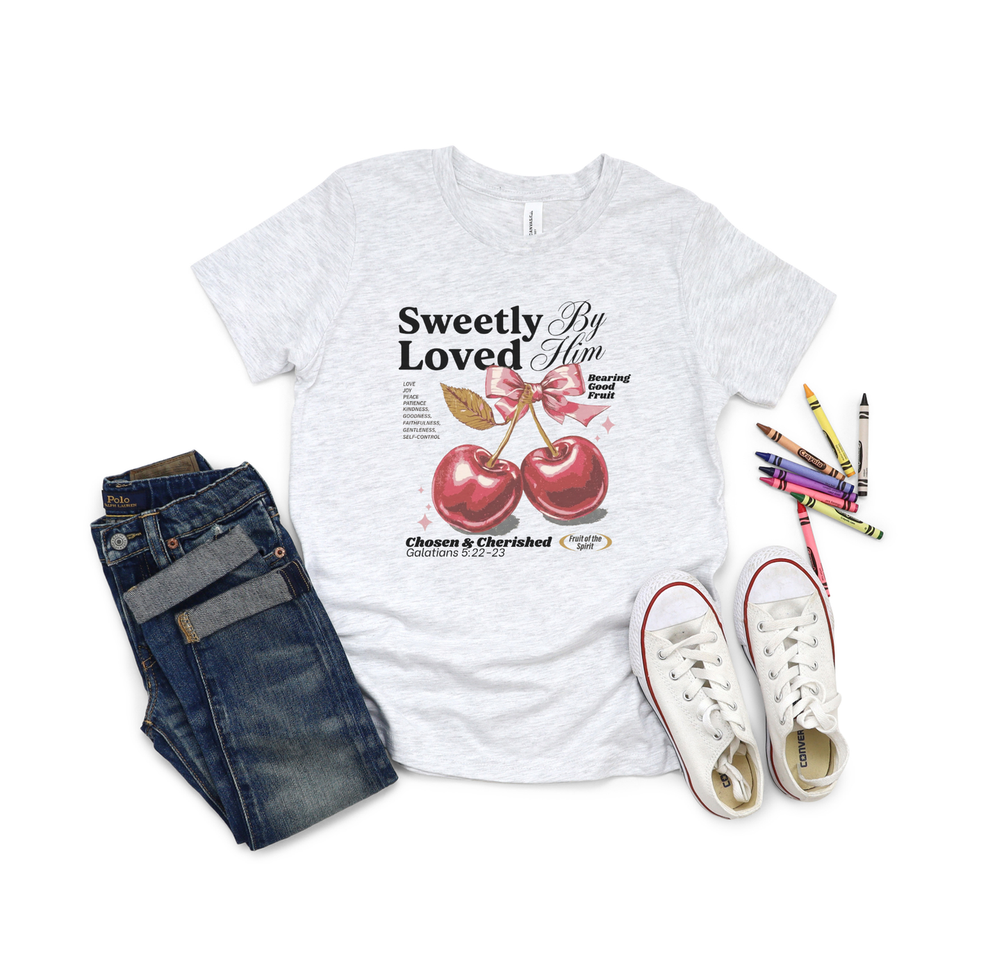 YOUTH SWEETLY LOVE BY HIM GRAPHIC TEE