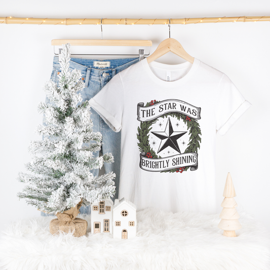 THE STAR WAS BRIGHTLY SHINING CHRISTMAS TEE