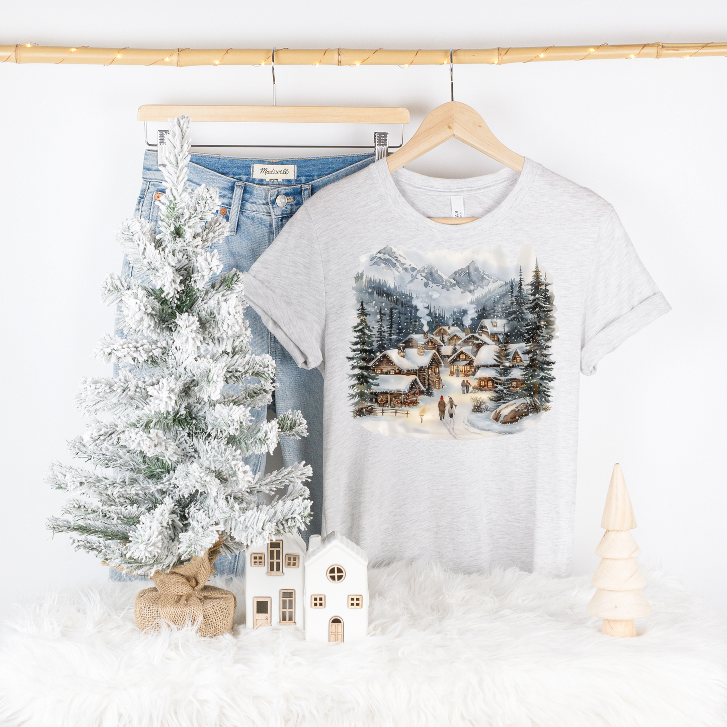 WINTER SNOW SCENE CHRISTMAS TEE