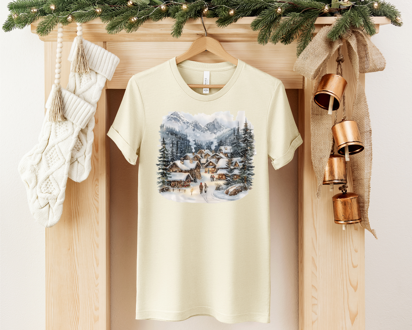 WINTER SNOW SCENE CHRISTMAS TEE