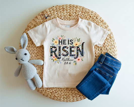 YOUTH HE IS RISEN EASTER GRAPHIC TEE