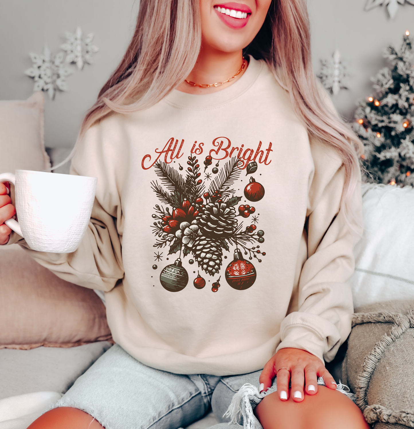 ALL IS BRIGHT CREWNECK SWEATSHIRT