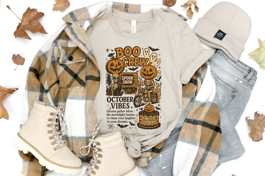 BOO CREW RETRO HALLOWEEN GRAPHIC TEE