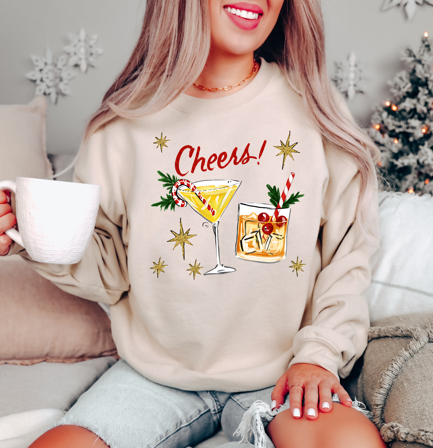 CHEERS HOLIDAY CREWNECK SWEATSHIRT