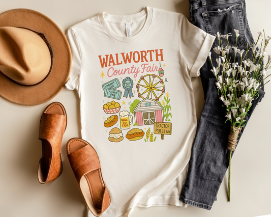 WALWORTH COUNTY FAIR GRAPHIC TEE SHIRT