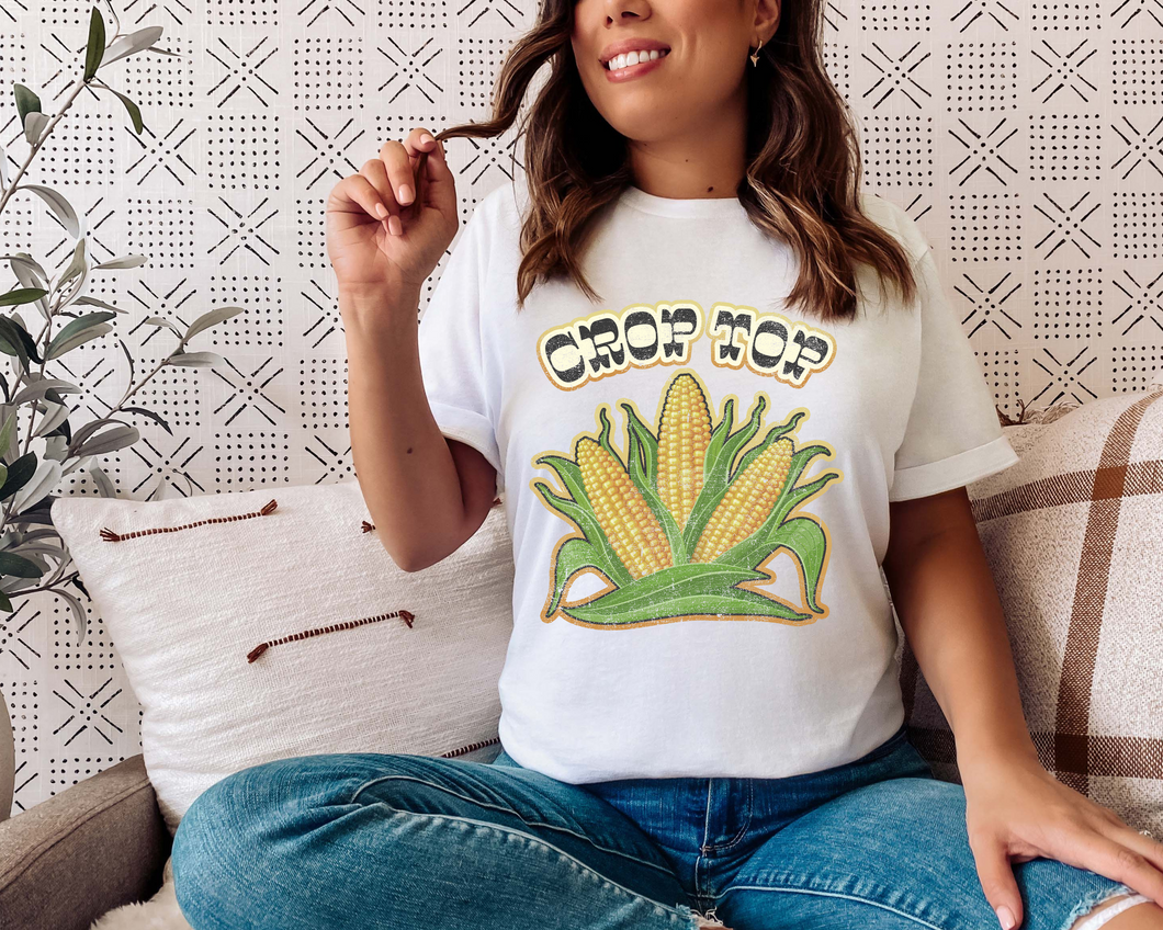 CROP TOP ADULT GRAPHIC TEE