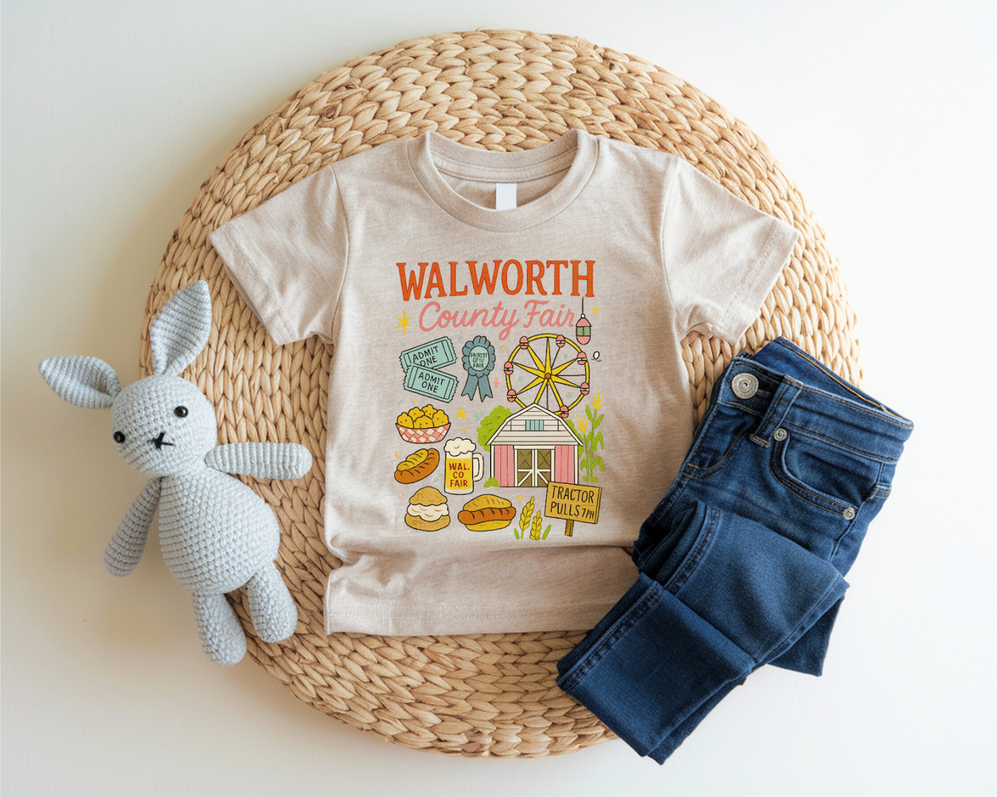YOUTH WALWORTH COUNTY FAIR GRAPHIC TEE SHIRT