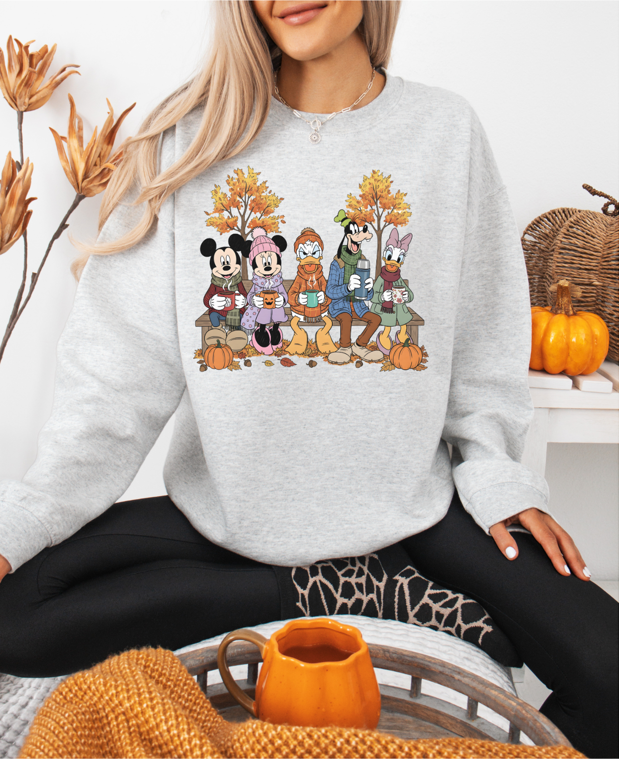 FALL MICKEY MOUSE + FRIENDS CREWNECK SWEATSHIRT