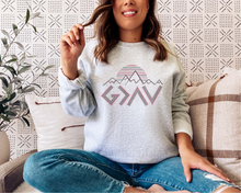 Load image into Gallery viewer, GOD IS GREATER THAN THE UPS + DOWNS SWEATSHIRT ADULT
