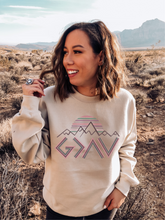 Load image into Gallery viewer, GOD IS GREATER THAN THE UPS + DOWNS SWEATSHIRT ADULT
