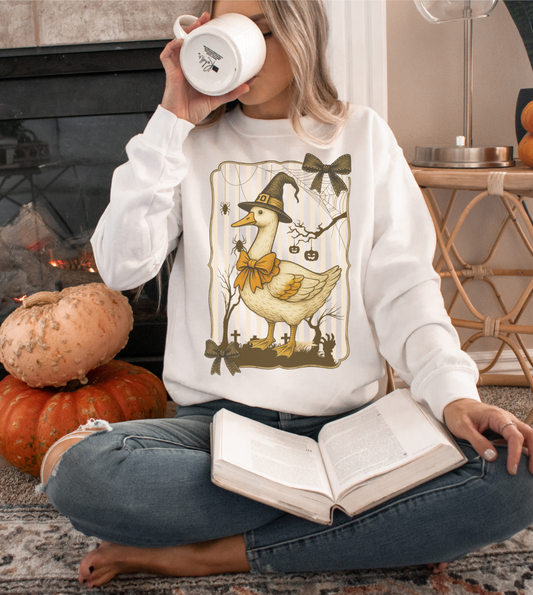 HALLOWEEN GOOSE FALL CREWNECK SWEATSHIRT