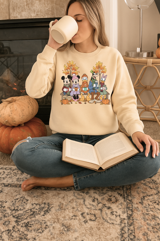 FALL MICKEY MOUSE + FRIENDS CREWNECK SWEATSHIRT