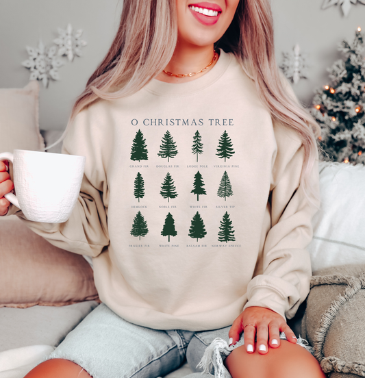O CHRISTMAS TREE CREWNECK SWEATSHIRT